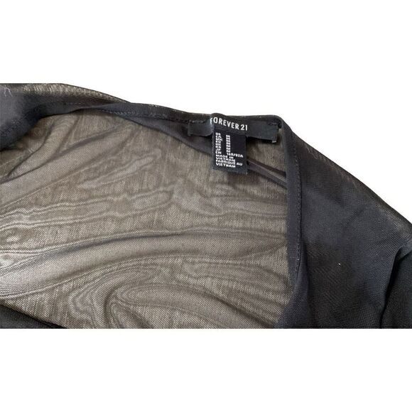 Forever 21 Geometric Design BodyconMini Dress with Mesh M - Picture 4 of 4